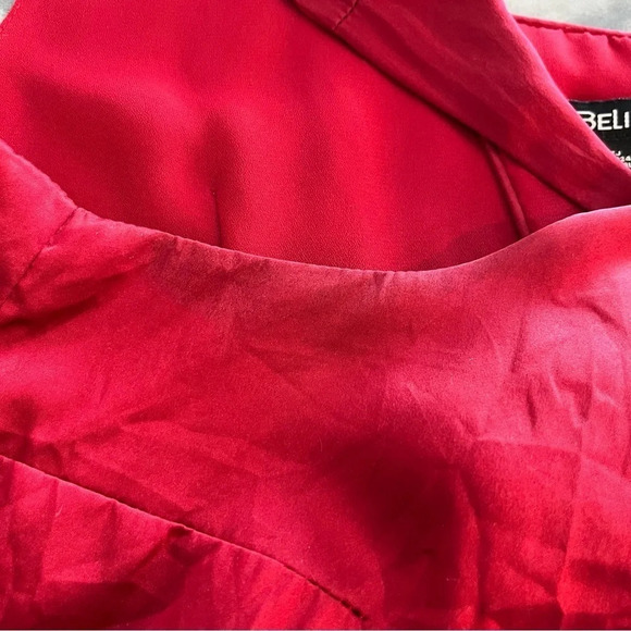 BeLiza Burgundy Wine Red Silk Charmeuse Lined Camisole 10 - Picture 7 of 8